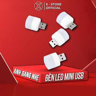 Đèn USB mini đọc sách cắm sạc dự phòng, đèn led cắm cổng usb làm đèn ngủ, bóng đèn usb nhỏ gọn tiết kiệm điện DLUSBT