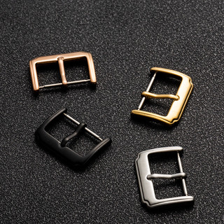 Khóa đồng hồ bằng thép không gỉ 10 / 12 / 14 / 16 / 18 / 20 / 22mm Khóa đồng hồ thay thế Bạc Hồng Vàng Đen Dây đeo đồng hồ Khóa nút