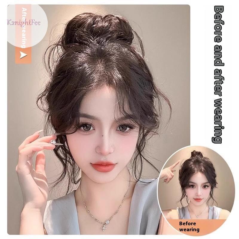 K2nightFee Phong Cách Mới Dây Buộc Tóc Và Gói Tóc Giả Lông Tơ Bun Phụ Kiện Tóc Bun Thấp Dây Buộc Tóc Cho Nữ Phần Mở Rộng Tóc Và Tóc Giả VN