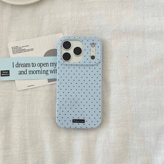 Hàn Quốc Ngọt Ngào Nữ Màu Đỏ Nâu Sóng Điểm Ốp Lưng Điện Thoại iPhone 17Promax 17Pro 14 15 16 Pro Max 13 Thời Trang Silicon Mềm Chống Sốc Nữ Vỏ Điện Thoại Di Động