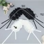 Băng Đô JVSUB Gothic, Mũ Đội Đầu Cosplay Ruy Băng Gothic, Có Kẹp Tóc Trái Tim Tình Yêu Ren Xù Mũ Phụ Kiện Tóc