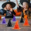 DONOVANQQ Mũ Phù Thủy LED Phát Sáng, Đèn Bàn Ma Quái Halloween, Trang Trí Bàn/Treo, Đèn Lễ Hội Thủ Công