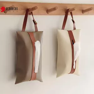 1 Cái Hộp Đựng Khăn Giấy Ô Tô Treo Ngăn Kéo Da Ghế Thùng Ba Phong Cách Bắc Âu Túi Treo Sáng Tạo Trang Trí Nội Thất Ô Tô VN