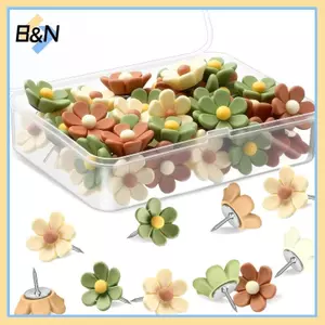 B & N Hoa Kẹp Hoa Trang Trí Nhựa Hoa Ngón Tay Cái Chân Nhiều Màu Sắc Cho Văn Phòng Trường Học Ảnh Bảng Tường DIY Trang Trí Dụng Cụ.