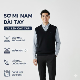 Áo Len Nam Nữ Cổ Sơ Mi HLA Dài Tay - Áo Thu Đông Công Sở Thiết Kế Trẻ Trung