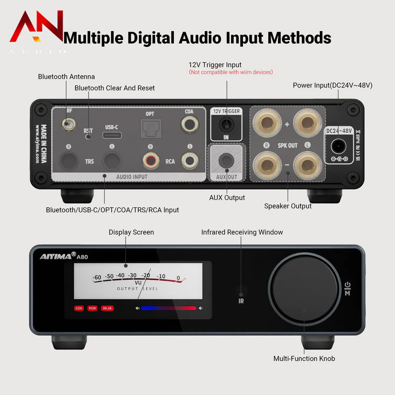 [ Bảo hành 12 tháng] DAC/AMP AIYIMA A80 Chính Hãng | BigBuy360 - bigbuy360.vn