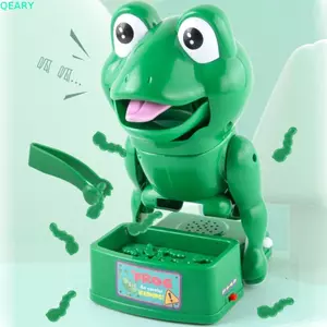 QEARY Ngón Tay Cắn Trò Chơi Đáng Sợ, Điện Đa Năng Trộm Côn Trùng Ếch Cắn Đồ Chơi Prank, Tiện Ích Prank Trang Trí Thủ Công Mô Phỏng Nhựa Ếch Board Trò Chơi Halloween