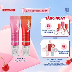 Combo 2 Son Vaseline Gluta-Hya Lip Serum Gloss 10ml (tuỳ chọn)