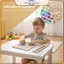 Bàn nhân hình mèo POWER Bảng gỗ Công cụ thực hành toán tương tác cho trẻ em Lớp học Homeschool Ba đến Quà tặng đi học.
