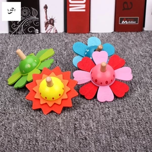 Đồ chơi xếp hình bằng gỗ đầy màu sắc - Thiết kế hoa sơn truyền thống cho trẻ em
