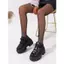 Giày Bố Đen Giày Nữ Đế Dày Kim Loại Nặng Độc Đáo Phong Cách Gothic Punk Giày Nữ Phong Cách Gothic Nữ Giày Nữ Châu Âu Mỹ Size Lớn Giày Nữ20260527