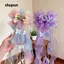 Kẹp Tóc SHUPUN, Tua Rua Bướm Dài Ruy Băng Nơ Mỏ Vịt Kẹp Tóc, Nơ Hoa Hồng Barrettes Kid