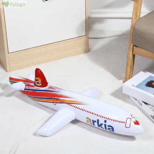 Đồ chơi máy bay bơm hơi YOLOGO, Máy bay 2 màu Máy bay phao, Máy bay bơm hơi PVC vui nhộn 80cm Quà tặng sinh nhật cho trẻ em