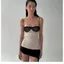 Mùa hè Pháp Nhẹ Nhàng Khâu Váy Sling Không Đều Slim-fit Slimer Look Hot Girl Daily