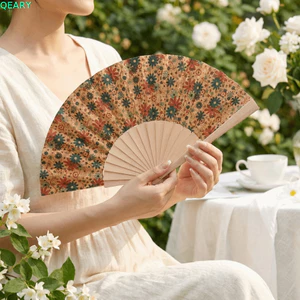 Quạt Gấp QEARY, Quạt Cầm Tay Cổ Điển Truyền Thống, Trang Trí Nhà Di Động Cổ Điển Phong Cách Trang Trí Quạt Tiệc Lễ Hội