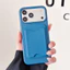 2IN1 Silicon Lỏng Cho Ví Dành Cho iPhone 17 16 14 13 12 Đựng Thẻ Cho Ví Nam Châm Thời Trang Tương Thích