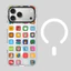 Ốp điện thoại cứng chín lưới từ tính hoạt hình cho iPhone 17 Pro Max 16 15 14 13 17Air 16Plus Vỏ bảo vệ chống sốc trong suốt