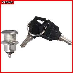 YRBWD Keyswitch, 0.4 Bật- Có Phím Công Tắc Khóa Phím, Dễ Dàng Lắp Đặt Thường Mở Lỗ Mouting Kích Thước 11mm Hai Thiết Bị Đầu Cuối DIY