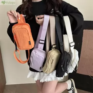 Túi đeo ngực Unisex YOLOGO, Túi đeo chéo màu trơn đa chức năng, Túi đeo vai di động có thể điều chỉnh nam giới