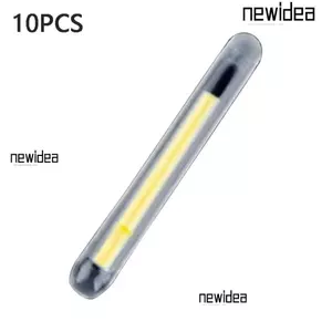 NEWIDEA 10 CÁI Cần huỳnh quang câu cá, Thanh huỳnh quang đom lửa phát sáng tối, Dụng cụ câu cá cần phát sáng huỳnh quang