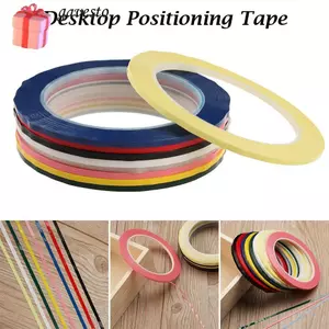 GAVESTO 1 Chiếc Máy Tính Để Bàn Định Vị Băng Keo Nhiều Màu Cách Nhiệt Chống Thấm Nước 5S Không Dấu Vết Bảng Trắng Đường Cảnh Báo