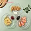1 Vỏ Đĩa Bánh Bao Trong Suốt Có Đĩa Giấm Đĩa Giấm Món Ăn Sushi Ăn Sáng Trái Cây Khô Vỏ Ốc sên Đĩa khạc nhổ