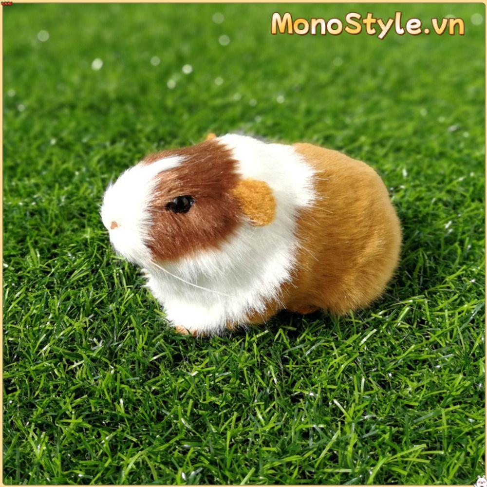 MONOSTYLE Đồ Chơi Hamster Nhồi Bông Sang Trọng, Mô Phỏng Lông Chuột Lang, Búp Bê Mềm Sống Động Trang Trí Nhà, Quà Tặng Cho Trẻ Em