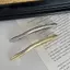 11cm Kẹp Tóc Một Từ Nữ Kim Loại Dải Vàng Dài Barrettes Kẹp Tóc Vintage Kẹp Tóc Tự Động Mịn Mùa Xuân Kẹp Hairgrip [Mina]