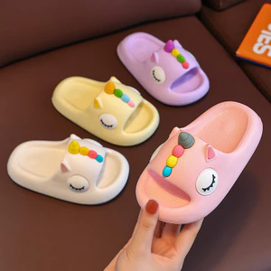 Trẻ Em Dép Trẻ Em Mùa Hè Trong Nhà Nhà Chống Trơn Trượt Dép Bé Gái Hộ Gia Đình Bé Trai EVA Dép Đế Mềm Trung Nhỏ Trẻ Em 1NUR