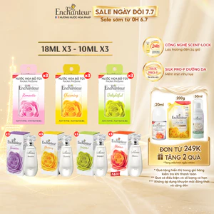 Combo 3 Nước hoa bỏ túi EDT Enchanteur 10ml / 18ml - lưu hương dài lâu, đạt chứng nhận Safe Perfume và Cruelty Free