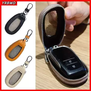 Chìa Khóa YRBWD, Túi Chìa Khóa Ô Tô Dây Kéo Da, Lưới Trong Suốt Di Động Đa Năng Lưu Trữ Đồng Xu Nam Nữ
