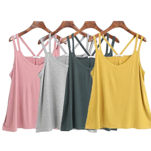 Đẹp Lưng Bụng Phụ Nữ Mang Thai Có Thể Đeo Xoay Lớn Xuân Hè Co Giãn Mỏng Phong Cách Modal Rời Plus Béo Camisole Nữ JAUB