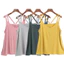 Đẹp Lưng Bụng Phụ Nữ Mang Thai Có Thể Đeo Xoay Lớn Xuân Hè Co Giãn Mỏng Phong Cách Modal Rời Plus Béo Camisole Nữ JAUB