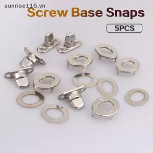 SRVN 5 Bộ Đế Vít Snaps Nút Xoay Nắp Thuyền Bao Da Dây Buộc Canvas Snap.