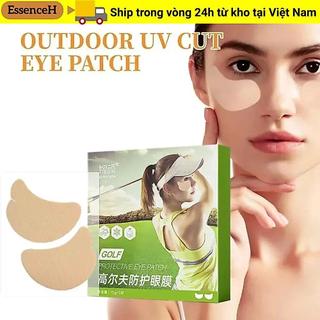 ESSENCEH 5 Miếng Dán Mặt UV, Miếng Dán Chống Nắng Golf Dưỡng Ẩm Chống Nắng, Gel Chống Nắng UV Miếng Dán Mắt Thạch Tươi Hoạt Động Ngoài Trời