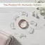 Bộ bảo vệ kích thước vòng vô hình 8 chiếc Bộ điều chỉnh vòng silicon cho vòng rời DIY Fit Fix cho các bữa tiệc Đám cưới có mặt mới