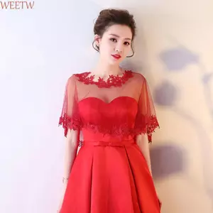 WEETW Ren Hoa Khăn Choàng Phụ Kiện Cưới Cô Dâu Ngọt Ngào Chống Nắng Khăn Cho Bé Gái Buổi Tối Áo Khoác Kích Thước Lớn Nữ Quấn