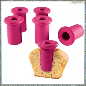 Muffin Bánh Lỗ DIY Bánh Ngọt Cupcake Cored Loại Bỏ Thiết Bị Pít Tông Cắt Nướng Trang Trí Đào Lỗ Dụng Cụ Dễ Dàng Lắp Đặt 6 Cái