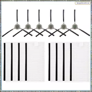 14 Bộ Lọc HEPA Bàn Chải Bên Nhựa Trắng Cho M201 U180 M571 M200 M500 M501 M520 T700 T800 Robot Hút Bụi Phần