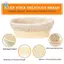 2 Gói Giỏ Chống Bánh Mì Hình Bầu Dục 10 Inch - Bát Bột Nướng Quà Tặng Cho Người Làm Bánh Giỏ Chứng Minh Cho Bột Đậu Nành Bánh Mì Cạo Dụng Cụ Jar Proofing