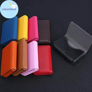 Pufangbliss Sized Stitch Da PU Đựng Thẻ Tín Dụng Tham Quan Hộp Đựng Thẻ Kinh Doanh Ví Có Tắt Từ Tính Cho Nam Nữ VN