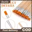 Doutie 20 / 50 / 100 Chiếc Tay Cầm Gỗ Tranh Bàn Chải Bộ Nghệ Thuật Tròn Tóc Phẳng Nylon Tóc Sơn Bàn Chải Cho Acrylic Màu Nước VN