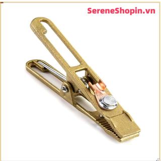 Kẹp hàn mặt đất SERENE, Máy hàn đồng 260A Kẹp đất, Máy hàn mặt đất hình chữ a bằng đồng thau màu vàng cầm tay