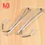 Móc treo rèm kim loại có chốt đơn - Tông màu bạc (20 mảnh)