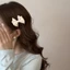 Nhẹ Nhàng Satin Cảm Thấy Thể Hiện Mặt Nơ Nhỏ Kẹp Tóc Mặt Sau Đầu Kẹp Tóc Nữ Kẹp Tóc Mỏ Vịt Kẹp EYJR
