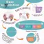 Bộ bảng tin lịch lật cầu vồng có giá đỡ, giá đỡ lịch có thể điều chỉnh bao gồm 54 thẻ ngày
