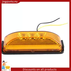 3 Led 3.9Inch Xe Tải Bên Đánh Dấu Đèn Đuôi Phía Sau Đèn Báo Đánh Dấu 10-24V Cho Xe Kéo Rv Thuyền Xe Tải