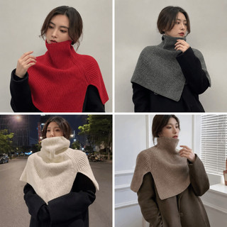 Khăn Chui Đầu ASDFGER Giả Dệt Kim Cổ Rùa - Màu Trơn, Ấm Mùa Đông