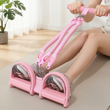 Dây kháng lực tay cầm chống trượt Dây kháng lực tập luyện tại nhà Dây kháng lực bàn đạp có tay cầm – Ống cao su bền để co giãn toàn thân Chân tay co giãn cho gia đình