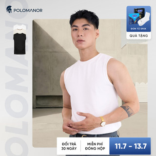 [DEAL SỐC 6.6] Áo thun nam TANKTOP, áo ba lỗ cotton thấm hút, tôn dáng đứng form - POLOMANOR
